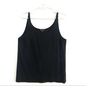 SILK BLACK TANK TOPS SIZE LARGE AND X-LARGE